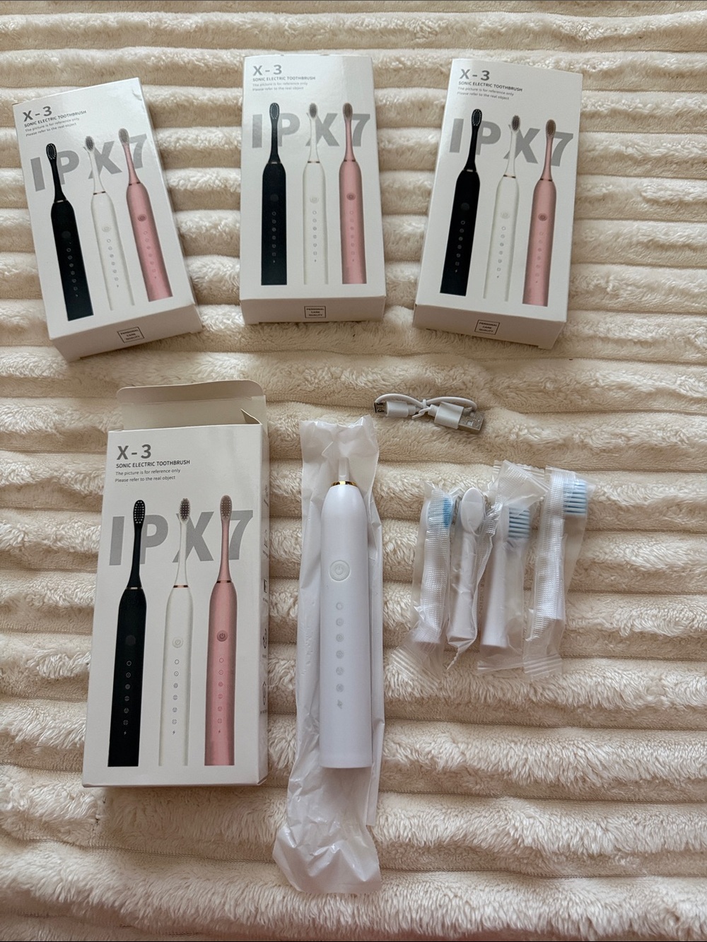 Electric Sonic Toothbrush - White